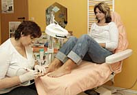Medizinische Fußpflege mit Fußmassage